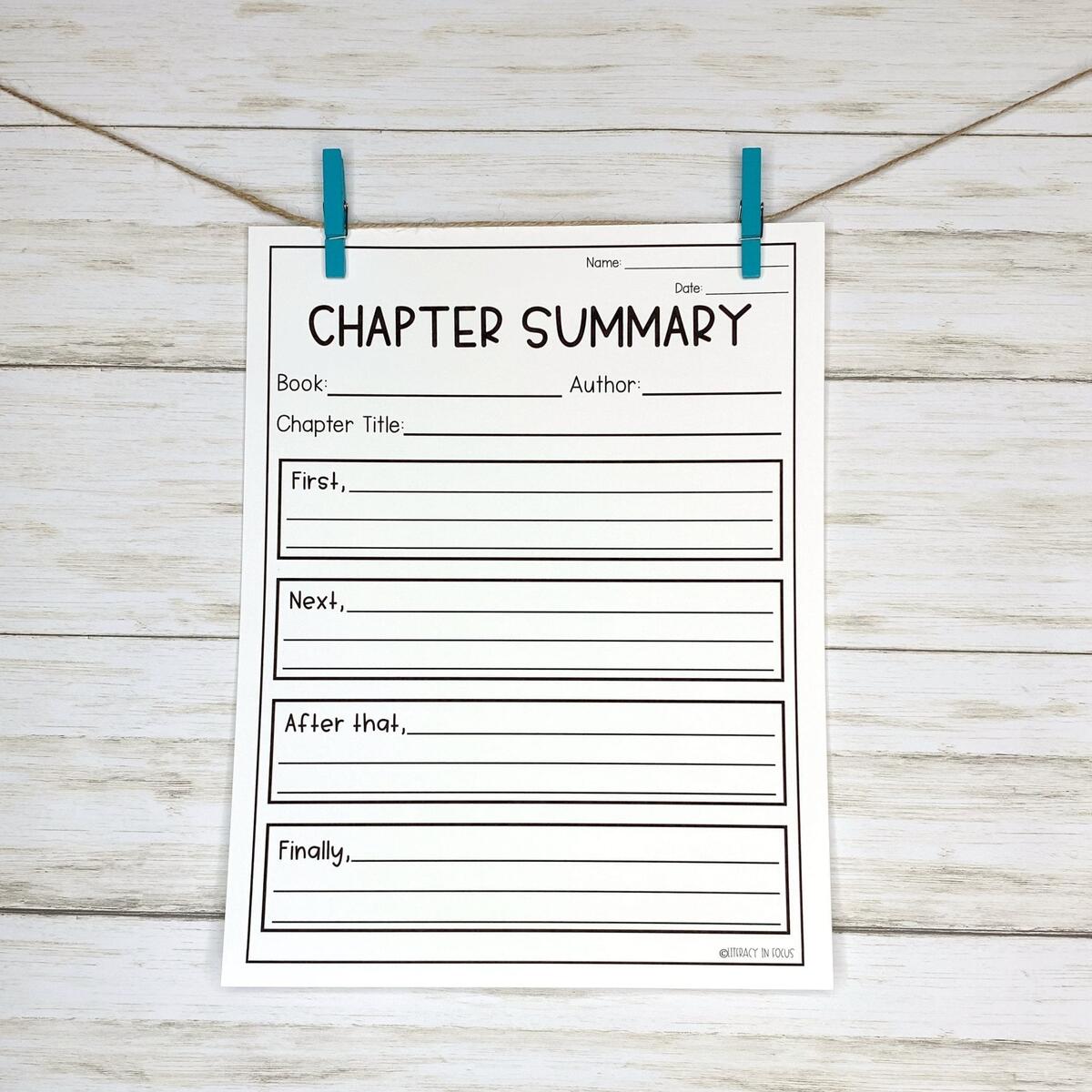 10 Graphic Organizers For Summary Writing Literacy In Focus