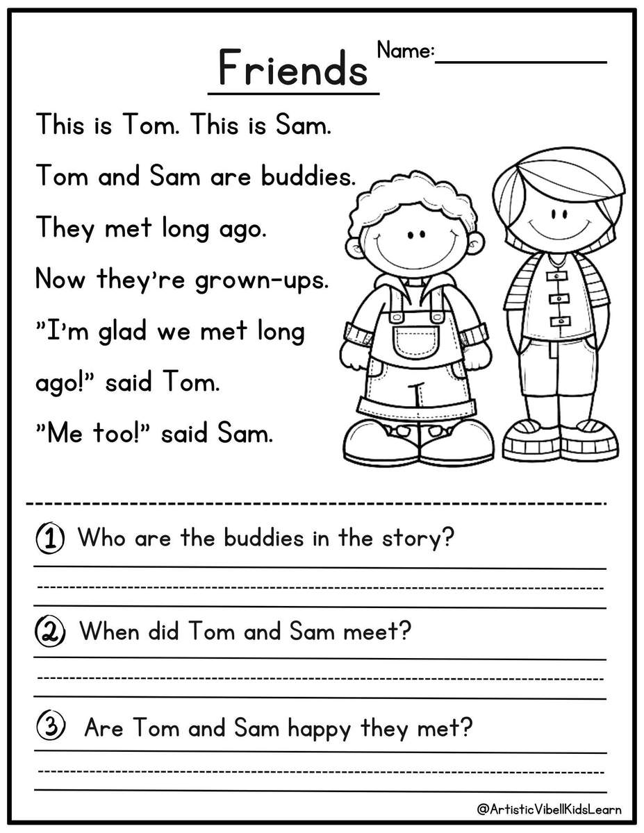 100 First Grade Reading Comprehension Passages Worksheets Sentences Reading Worksheet Fluency Worksheet English Learing Kindergarten Etsy 15 First Grade Reading Comprehension Worksheets Free PDF At Worksheeto