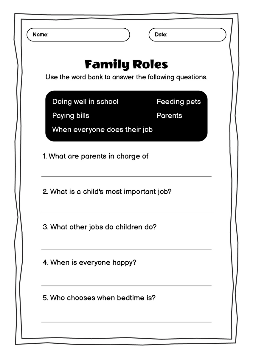 12 Dysfunctional Family Roles Worksheet Free PDF At Worksheeto 12 Dysfunctional Family Roles Worksheet Free PDF At Worksheeto