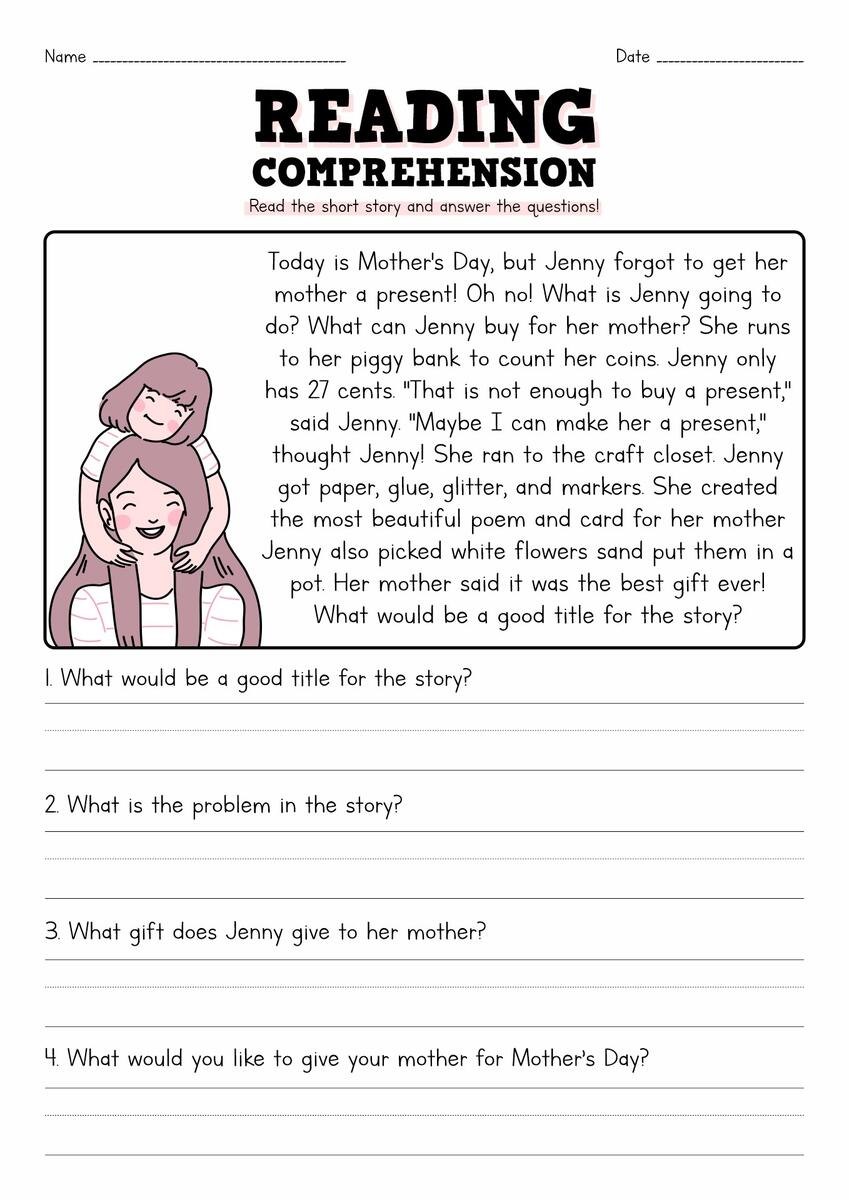13 Short Story Reading Comprehension Worksheets Free PDF At Worksheeto 13 Short Story Reading Comprehension Worksheets Free PDF At Worksheeto