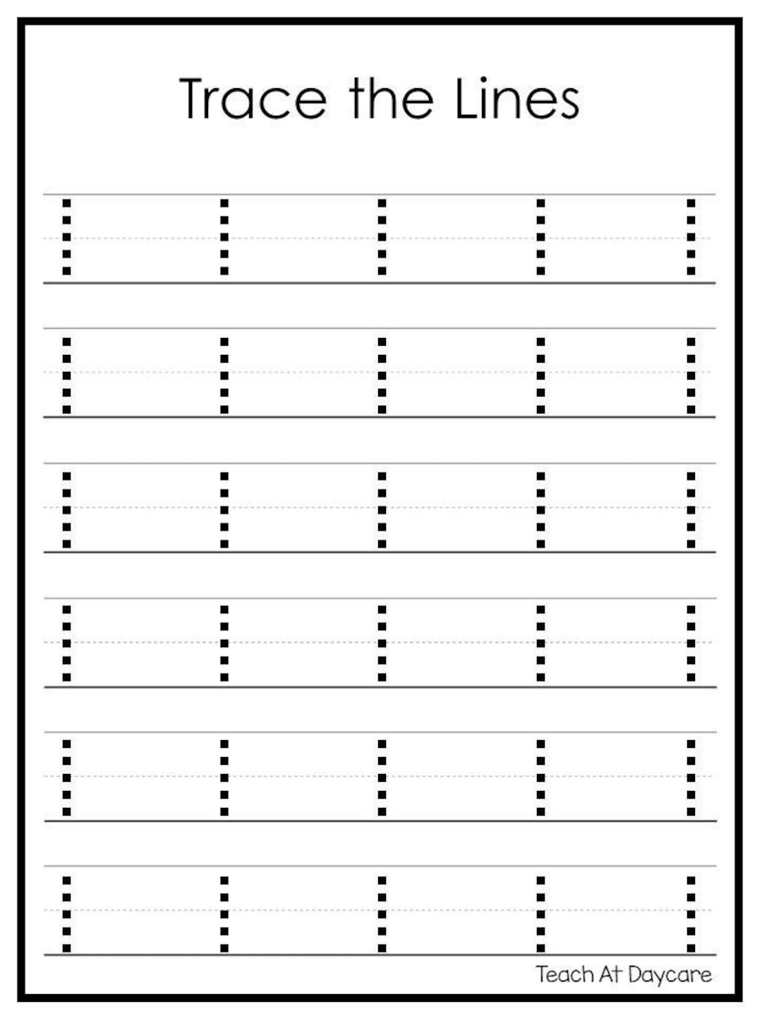 16 Printable Beginning Tracing Trace The Lines Worksheets Etsy 16 Printable Beginning Tracing Trace The Lines Worksheets Etsy