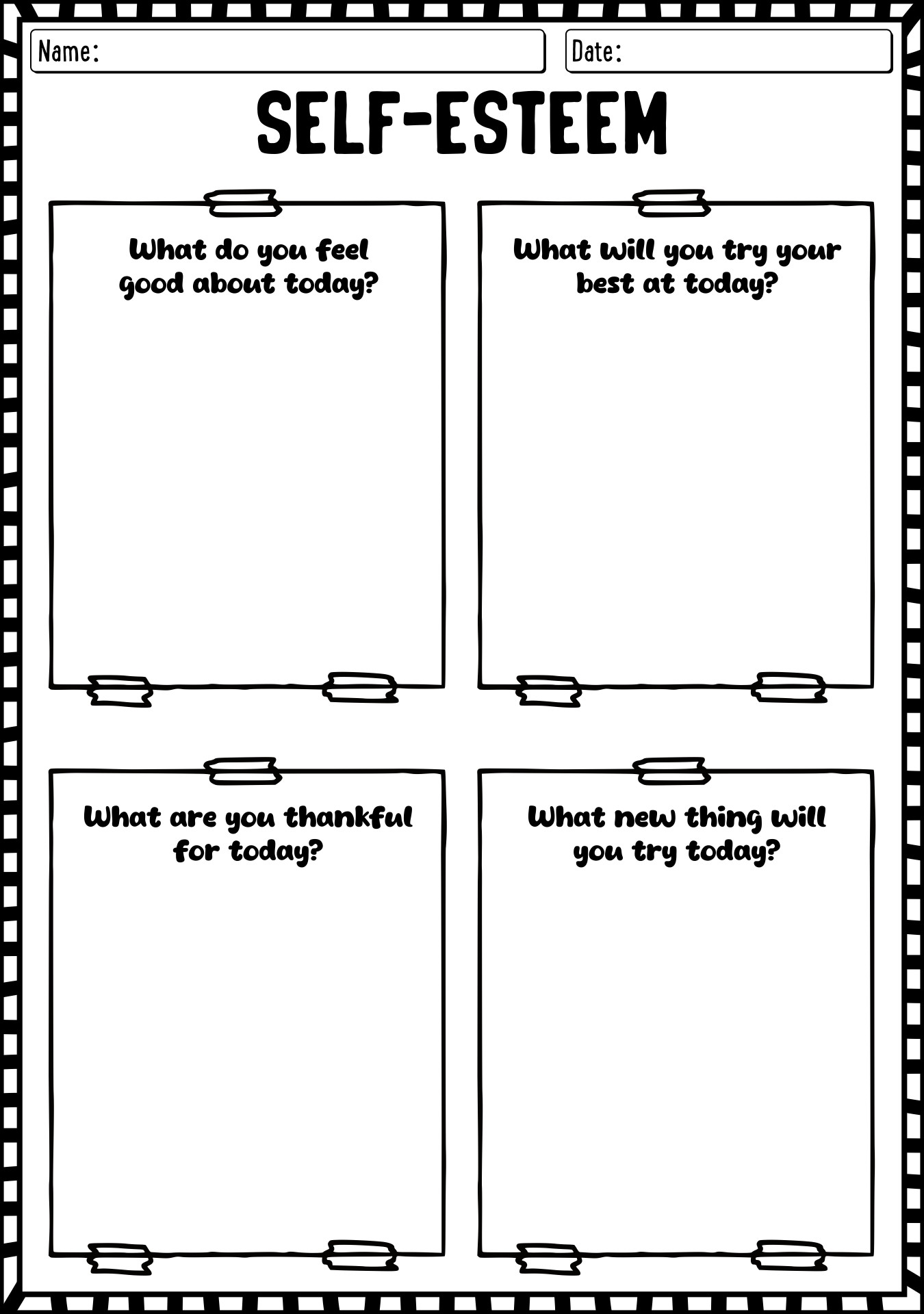 16 Self Esteem Worksheets Printable Free Free PDF At Worksheeto 16 Self Esteem Worksheets Printable Free Free PDF At Worksheeto