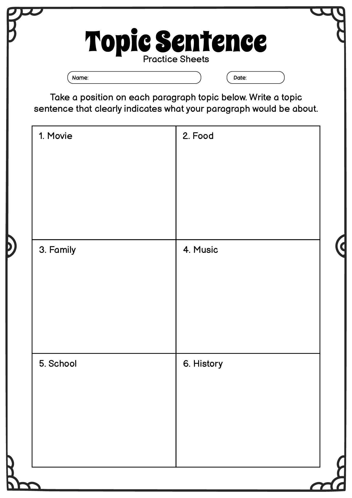 16 Writing Paragraph Topic Sentence Worksheets Free PDF At Worksheeto 16 Writing Paragraph Topic Sentence Worksheets Free PDF At Worksheeto