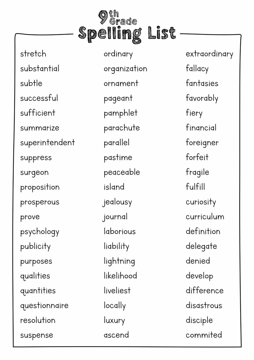 17 9th Grade Vocabulary Worksheets Free PDF At Worksheeto