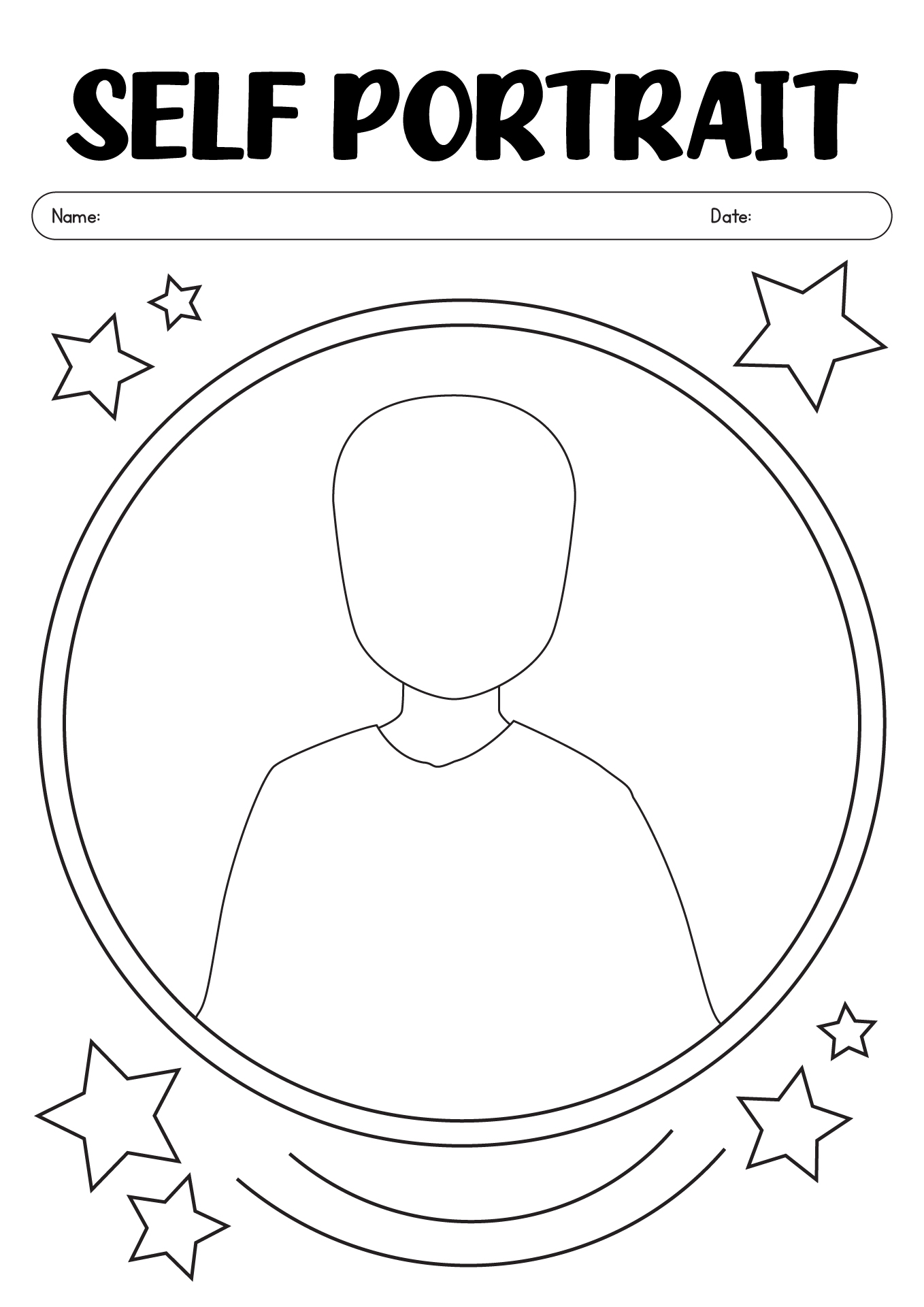 17 Self Portrait Kindergarten Worksheet Free PDF At Worksheeto