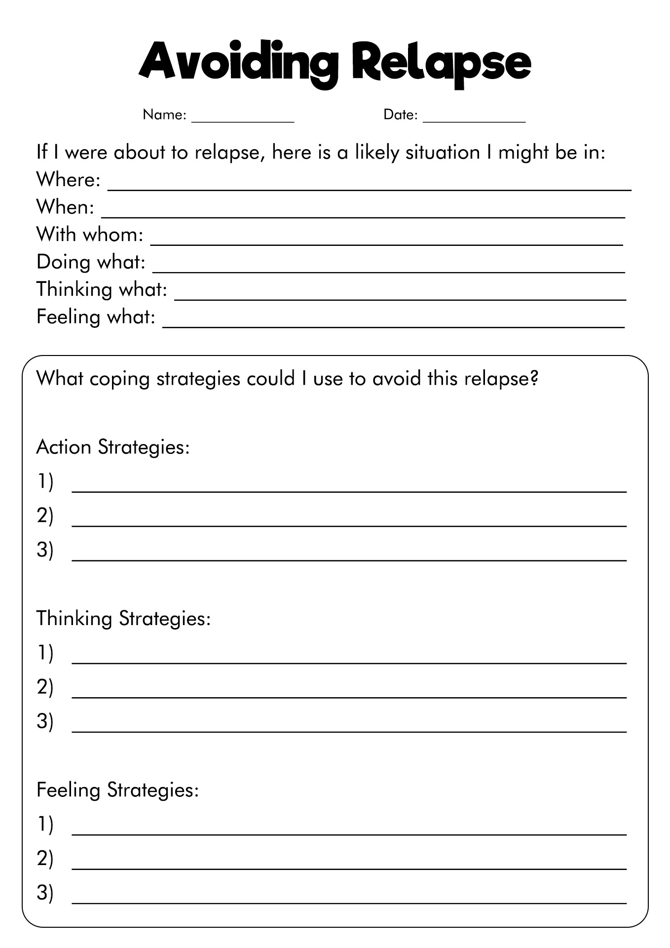 18 Treatment Plan Substance Abuse Worksheets Free PDF At Worksheeto