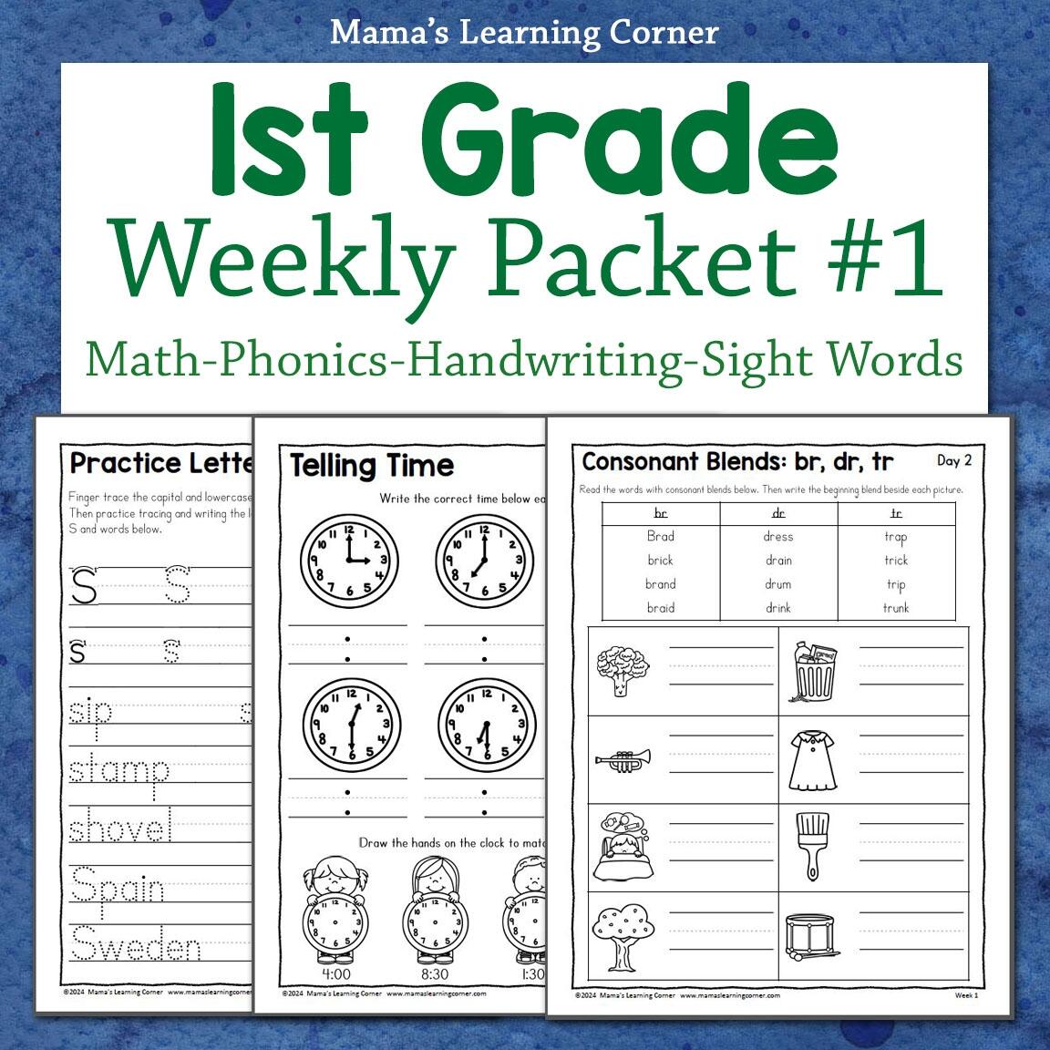 1st Grade Math Worksheets Free Printables