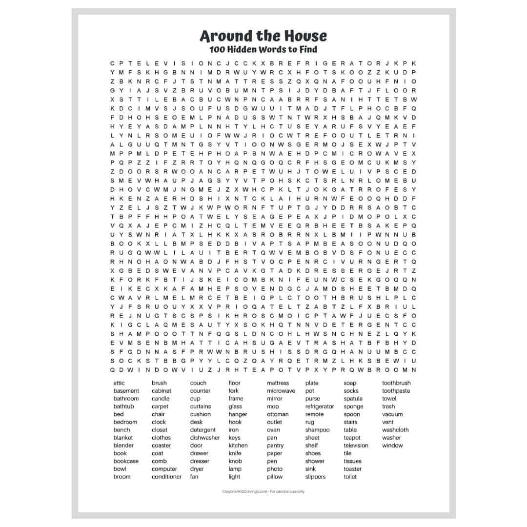 Middle School Word Search Worksheet Fun And Educational Activities