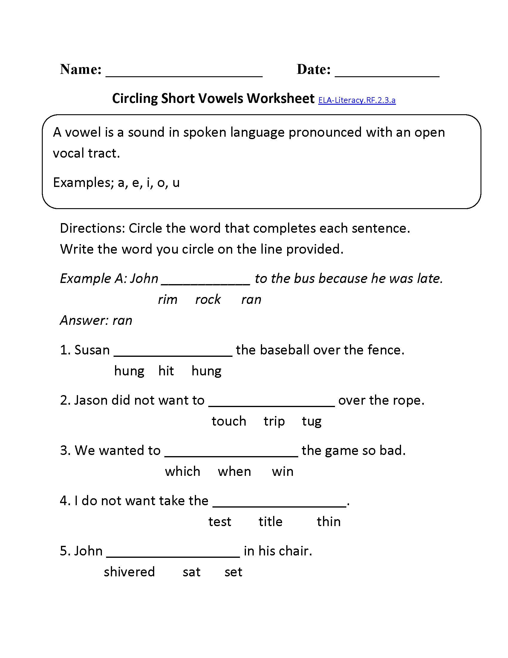2nd Grade Common Core Reading Foundational Skills Worksheets Worksheets Library