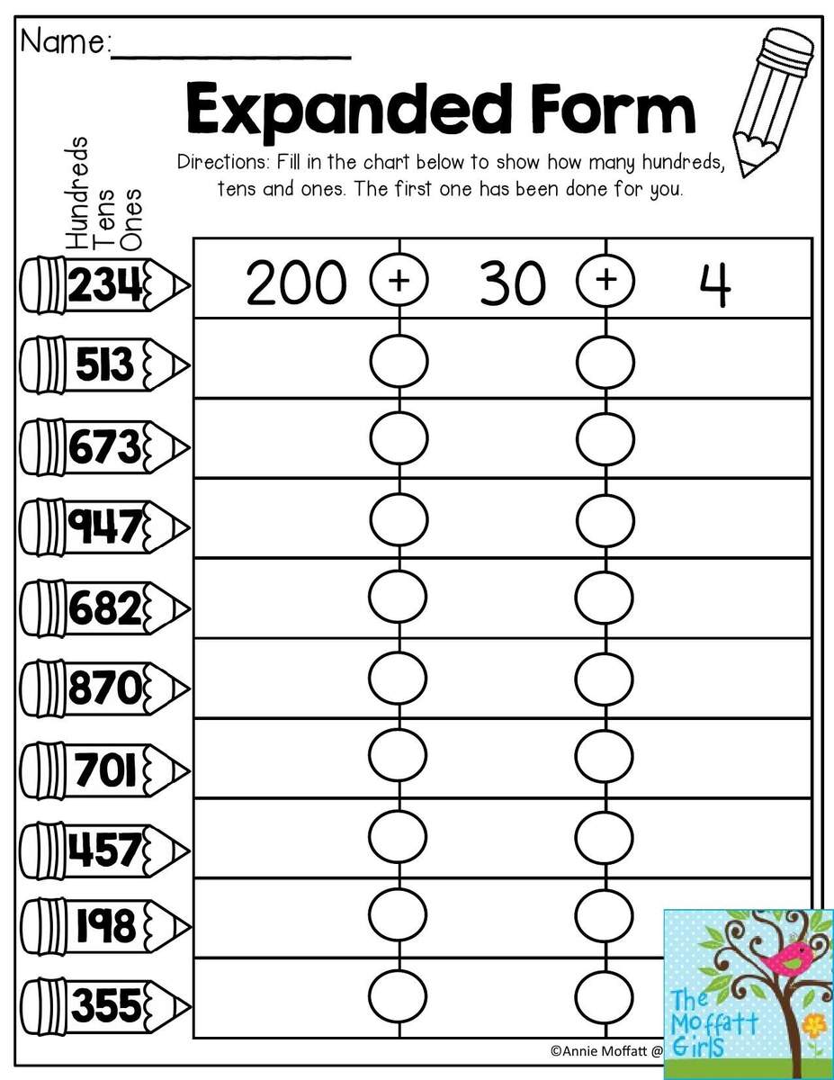 2nd Grade Expanded Form Worksheets Free Printable Math Practice 2nd Grade Expanded Form Worksheets Free Printable Math Practice