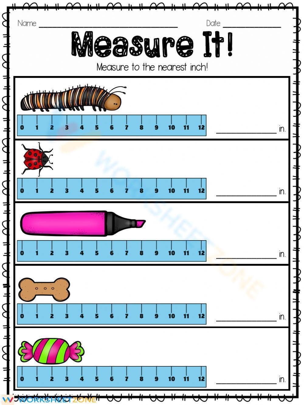 2nd Grade Measurement Worksheets
