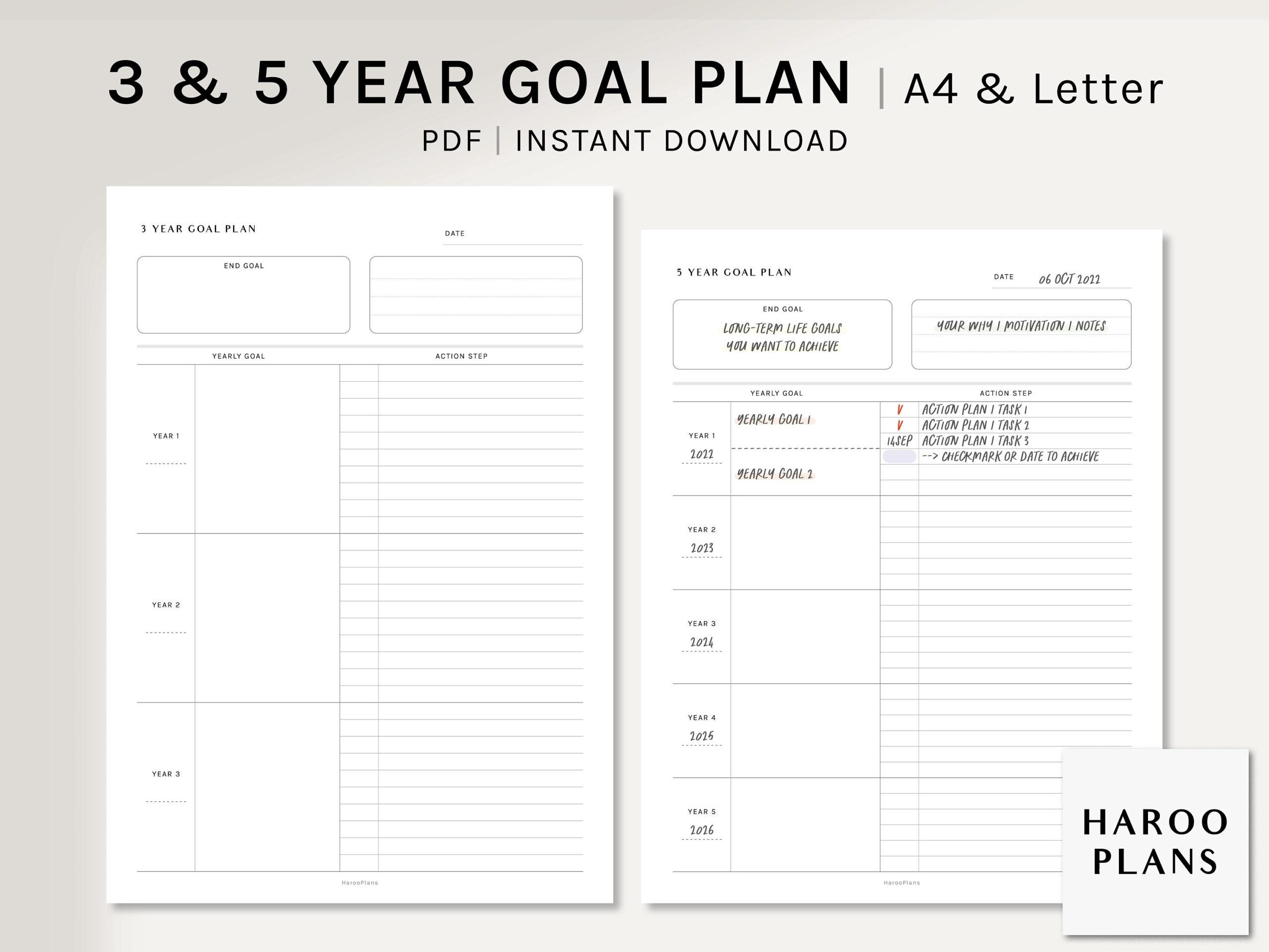 3 And 5 Year Goal Planner A4 US Letter Printable Inserts Life Action Plan Template Goal Setting Organizer PDF Digital Download Etsy 3 And 5 Year Goal Planner A4 US Letter Printable Inserts Life Action Plan Template Goal Setting Organizer PDF Digital Download Etsy
