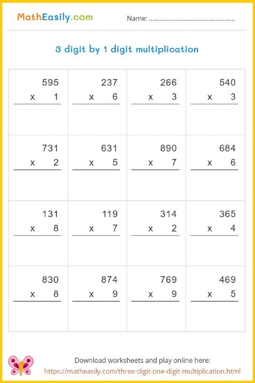 Winter 3 Digit By 1 Digit Multiplication Division Missing Numbers Worksheets Made By Teachers