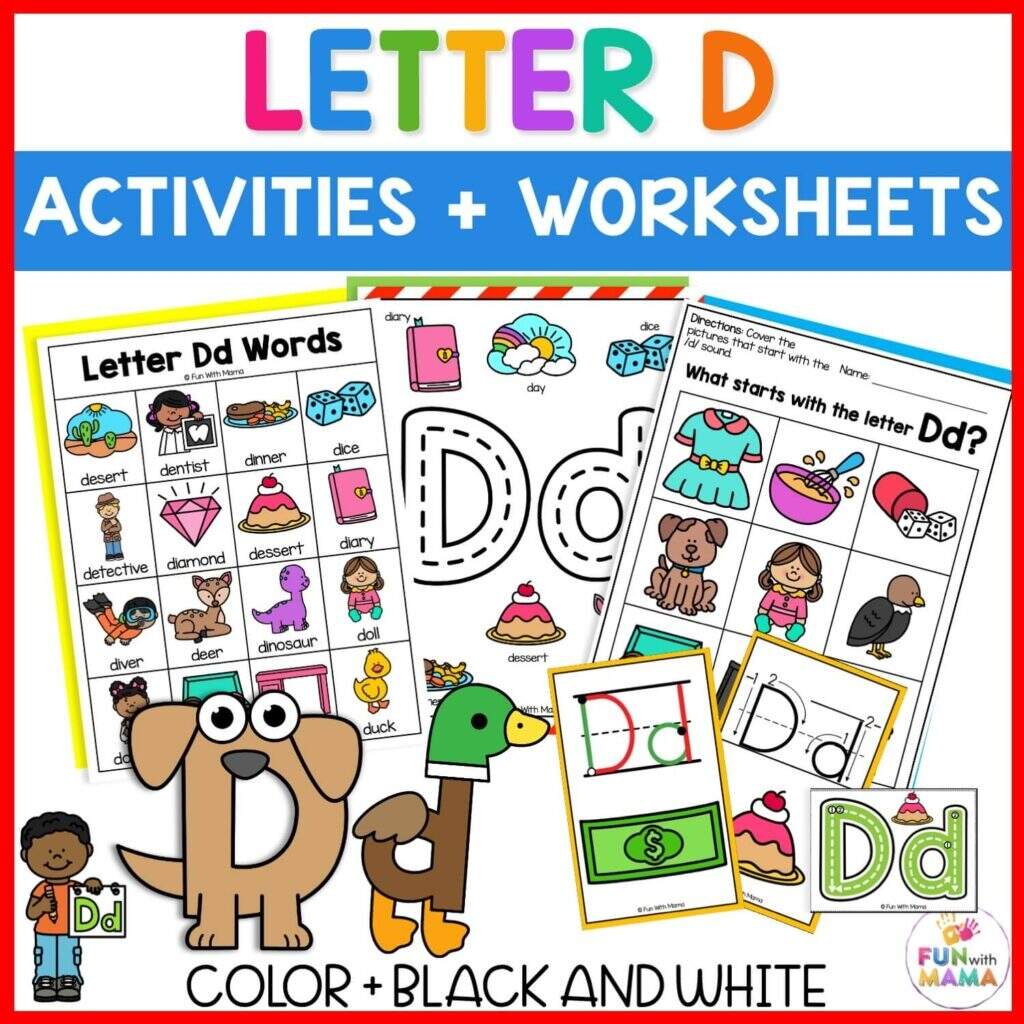 33 Letter D Worksheets Activities Fun With Mama