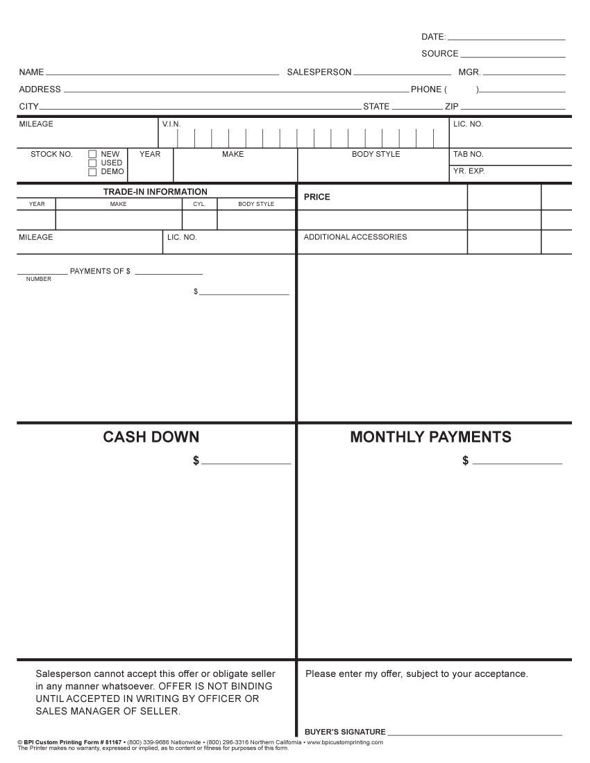 4 Square Worksheet BPI Custom Printing