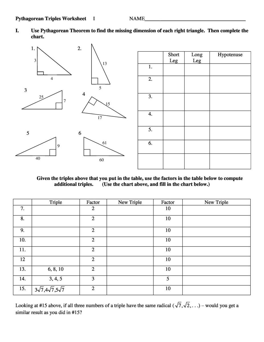 48 Pythagorean Theorem Worksheet With Answers Word PDF 48 Pythagorean Theorem Worksheet With Answers Word PDF