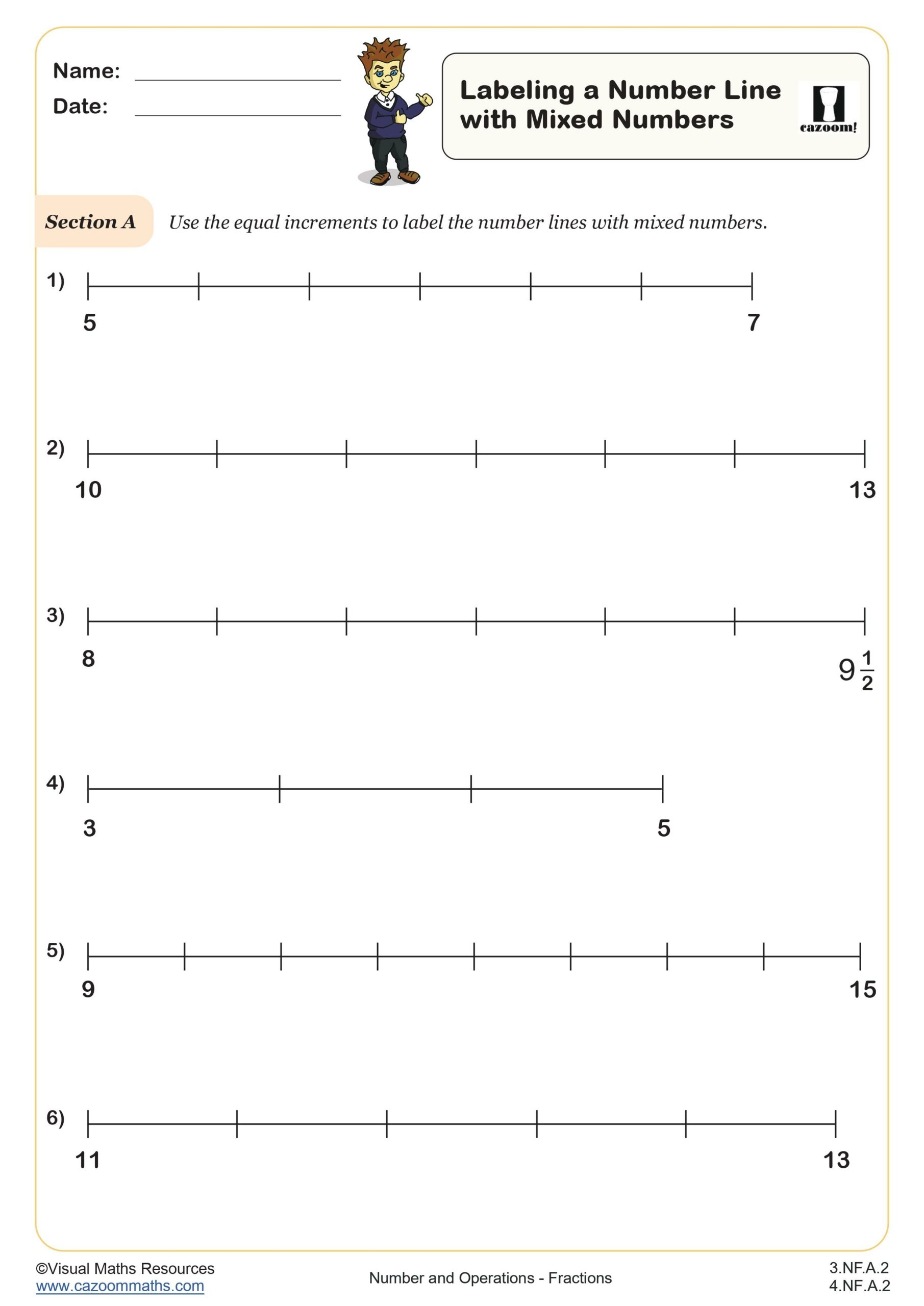 4th Grade Fractions Worksheets PDF Printable Worksheets Cazoom Math