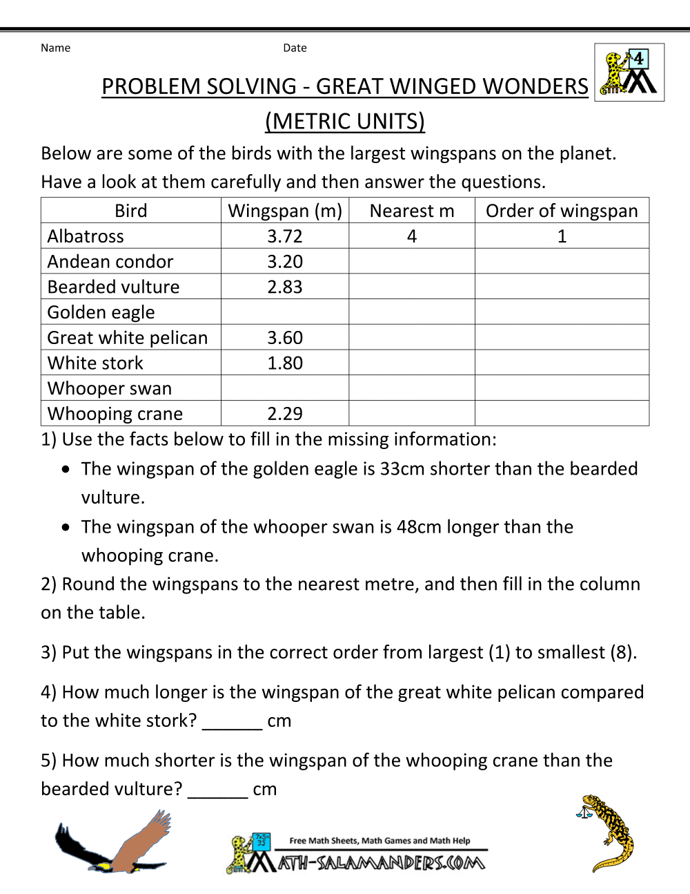 4th Grade Math Word Problems 4th Grade Math Word Problems