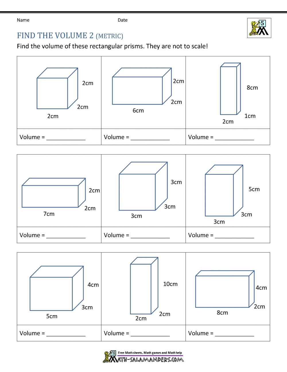 Volume Worksheets Create Customize With Storyboard That