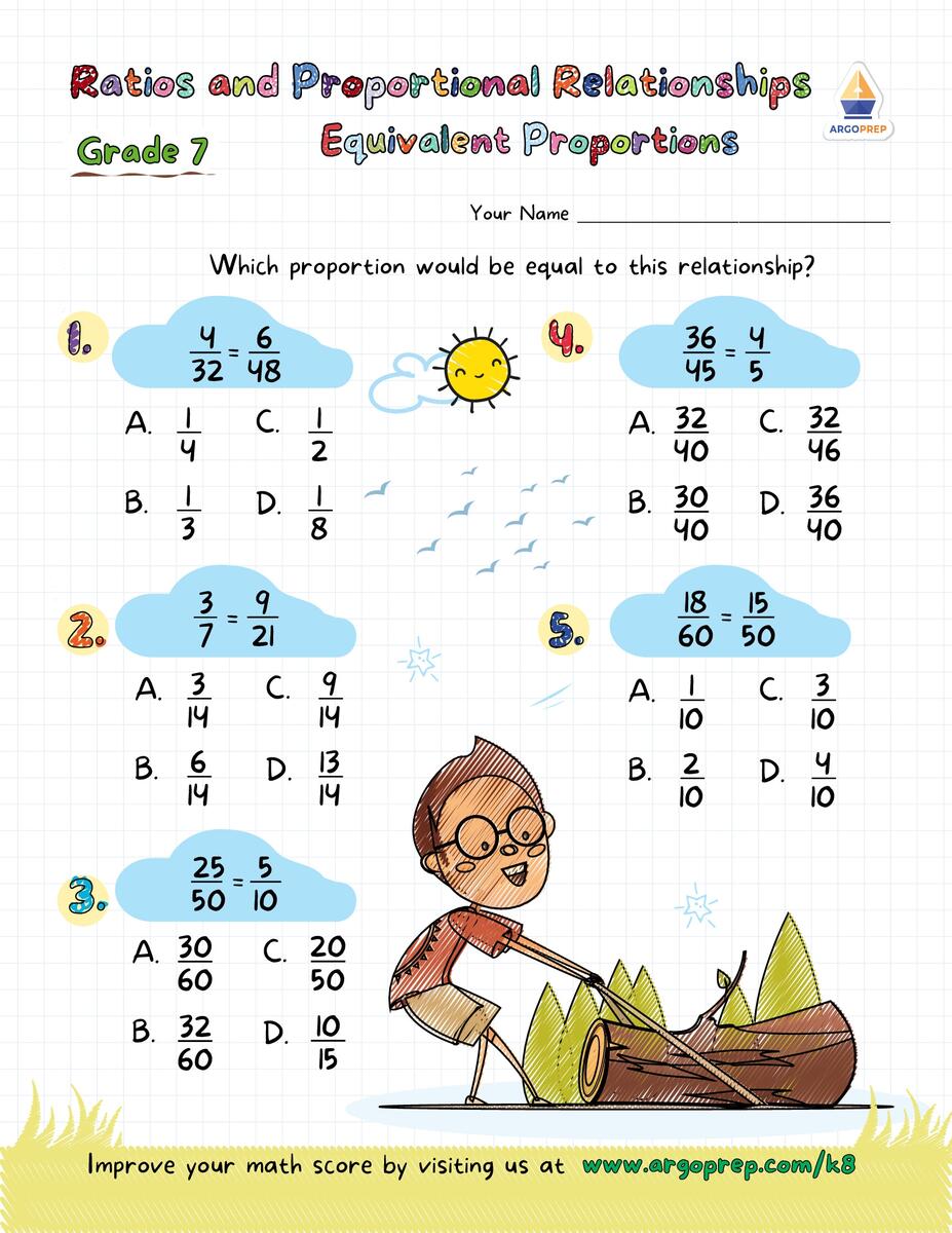 7th Grade Word Problems Proportional Relationship Equations Worksheets For Free ArgoPrep 7th Grade Word Problems Proportional Relationship Equations Worksheets For Free ArgoPrep