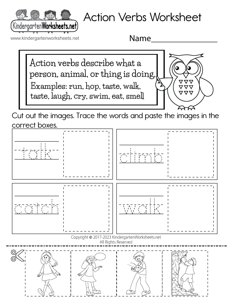 Action Verbs Worksheet Free Printable Digital PDF Action Verbs Worksheet Free Printable Digital PDF