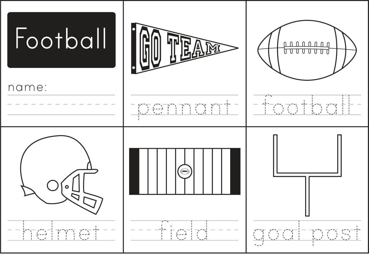 FOOTBALL DAB A DOT PRINTABLES DO A DOT TODDLER PRESCHOOL FINE MOTOR BIG GAME My Bored Toddler
