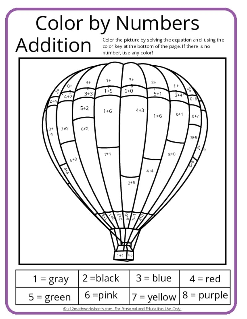 Halloween Color By Addition Worksheet Free Printable Digital PDF