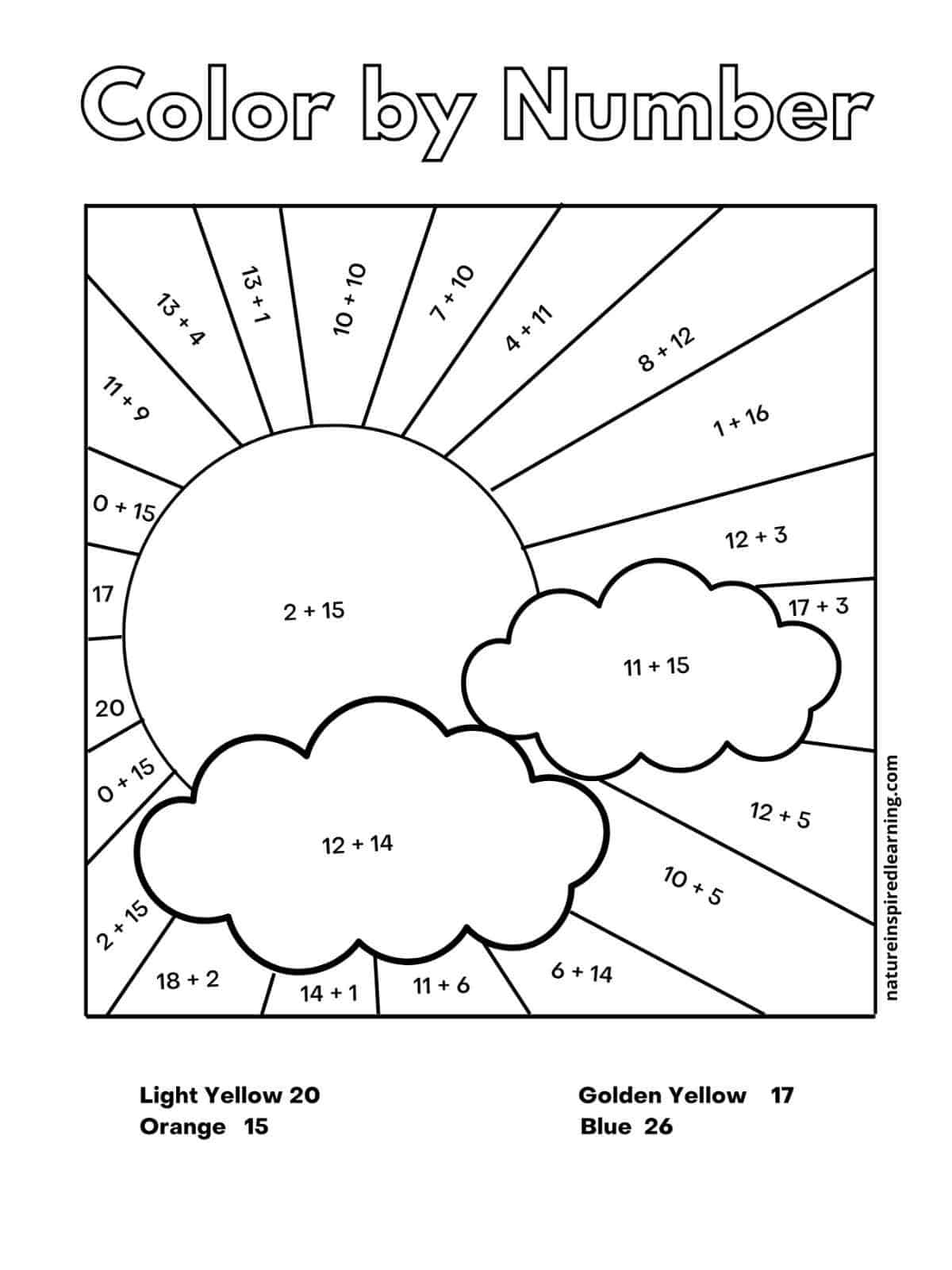 Math Coloring Pages Printable PDFs By K12mathworksheets