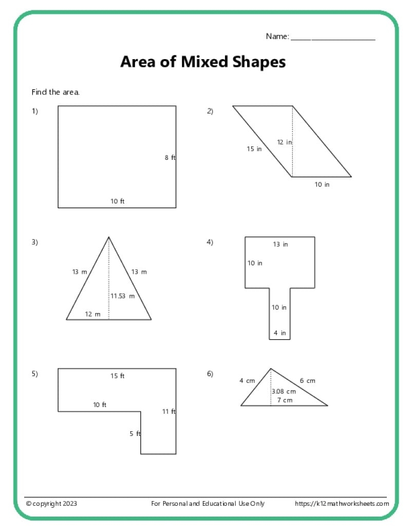 Printable Grade 4 Math Worksheets