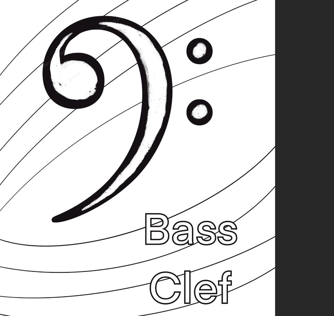 Bass Clef And Treble Clef Coloring Pages Printable Etsy New Zealand Bass Clef And Treble Clef Coloring Pages Printable Etsy New Zealand