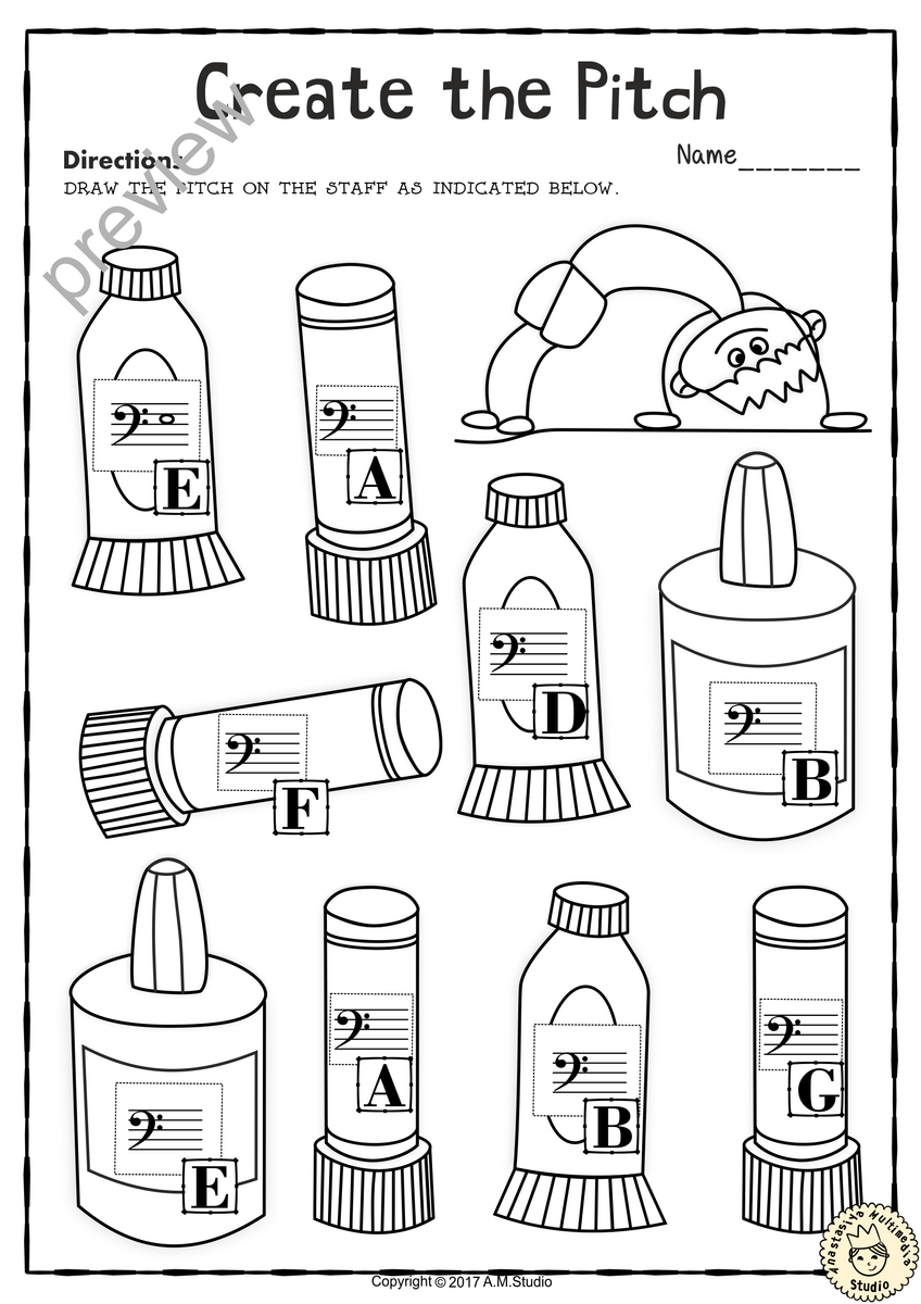 Bass Clef Note Name Worksheets Back To School Made By Teachers Bass Clef Note Name Worksheets Back To School Made By Teachers