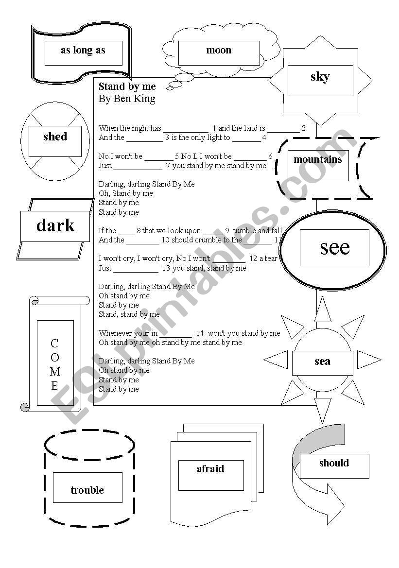 Ben King Stand By Me ESL Worksheet By Lwymax Ben King Stand By Me ESL Worksheet By Lwymax