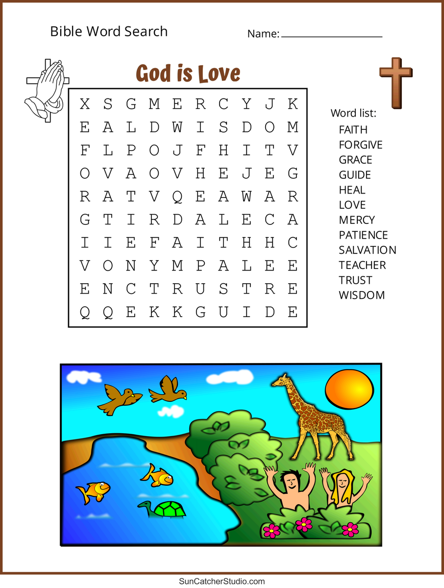 Bible Word Search Free Printable Christian Puzzles Free Printables Lettering SVG Files Tools Apps Bible Coloring Pages For Kids Download Now Free Christian PDF Printables