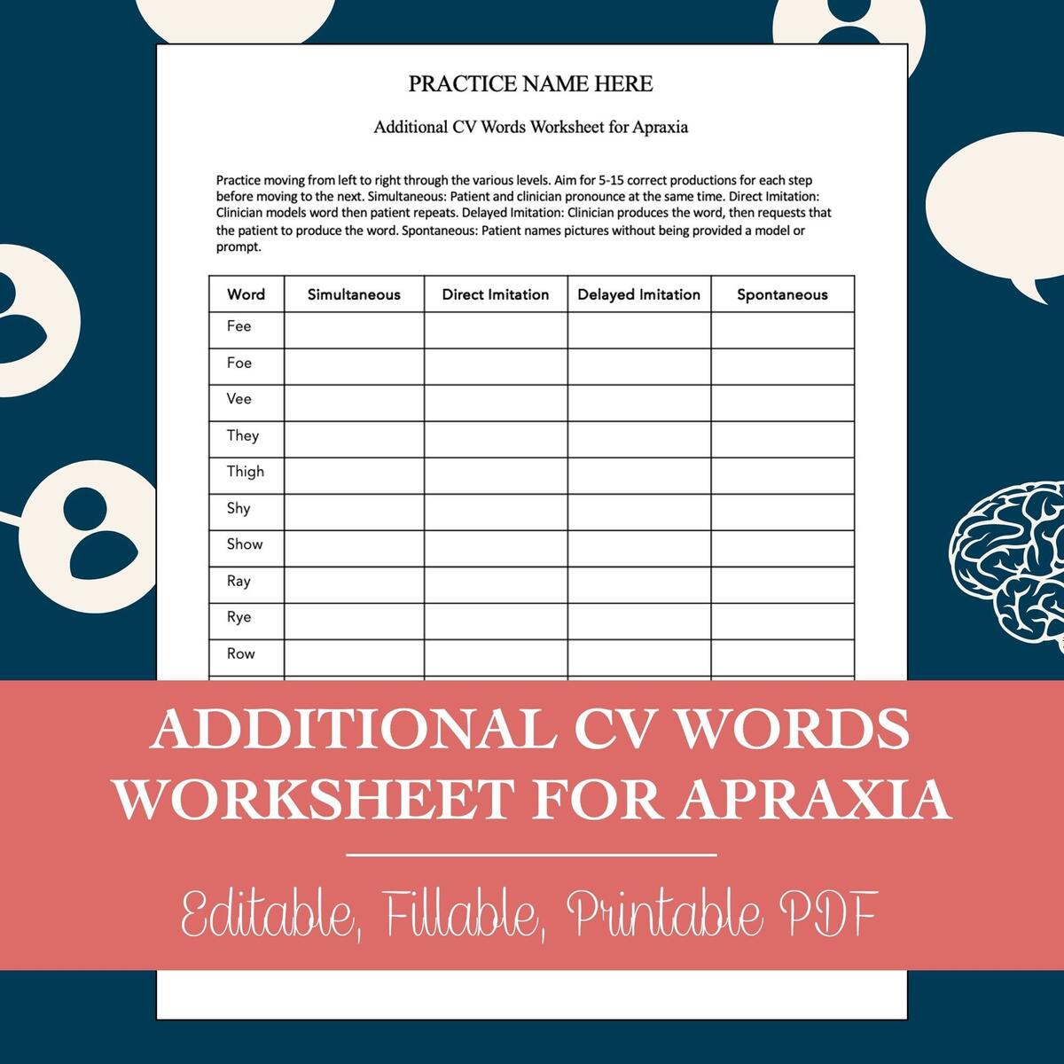 Brain Injury Worksheets Etsy Brain Injury Worksheets Etsy