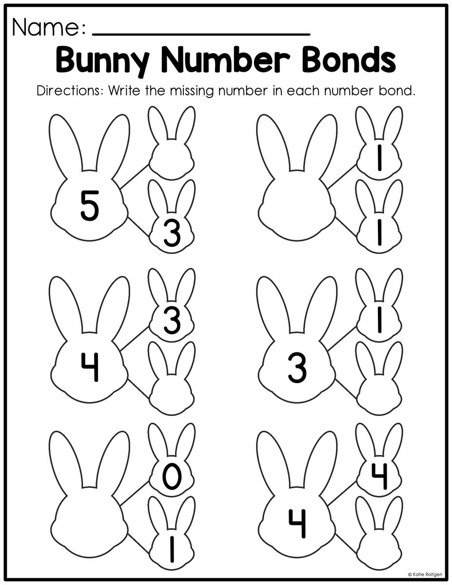 Bunny Number Bonds Kindergarten Math Freebie Katie Roltgen Teaching Bunny Number Bonds Kindergarten Math Freebie Katie Roltgen Teaching