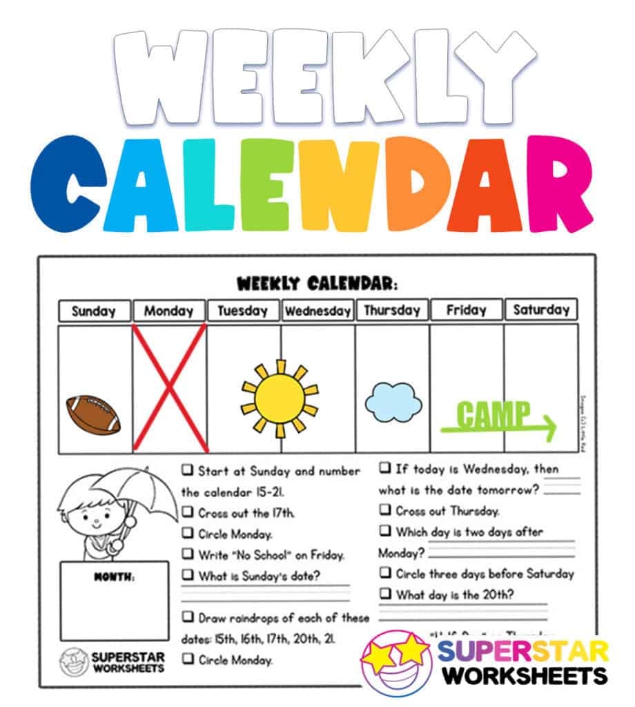 Calendar Worksheets Worksheets Library Worksheets Library