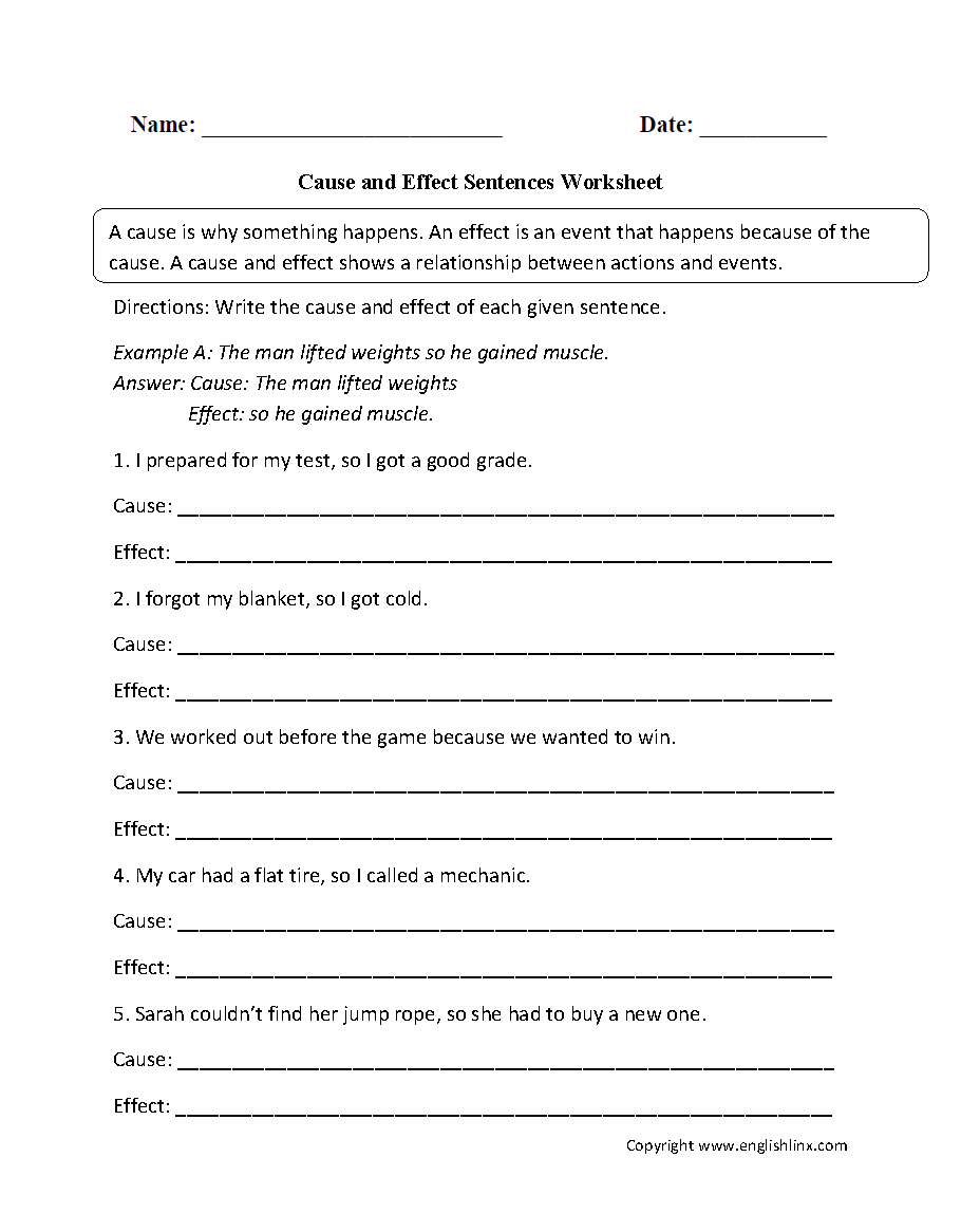 Cause And Effect Graphic Organizer Bundle Free Printables