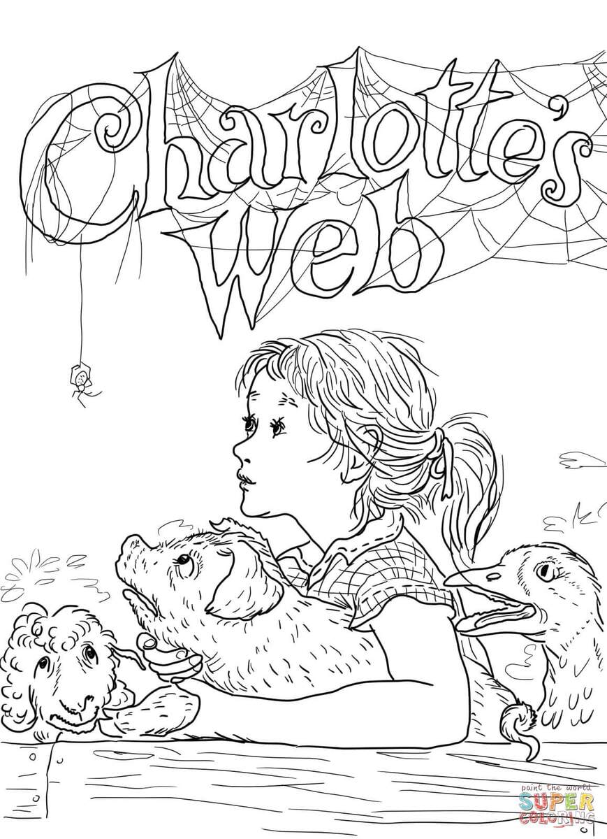 Charlotte S Web Coloring Page Free Printable