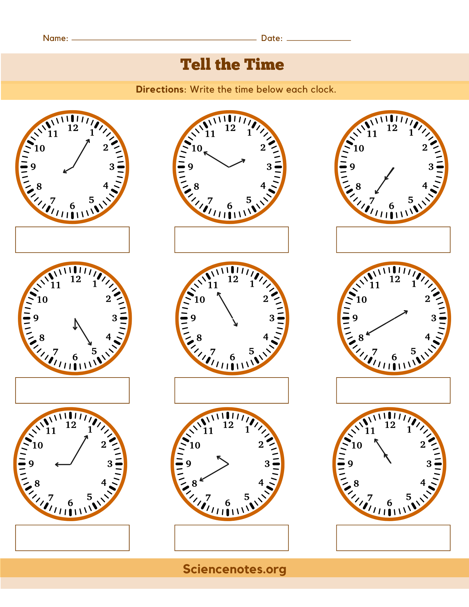 Clock Worksheets How To Tell Time Clock Worksheets How To Tell Time