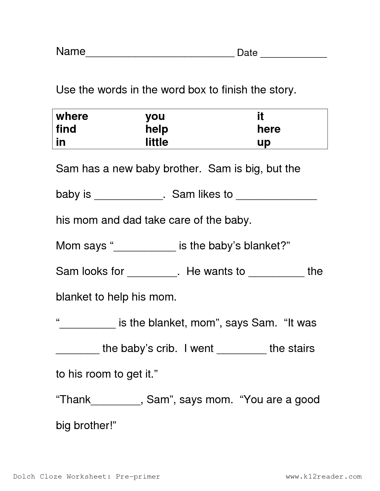 Sight Word Cloze Sheets Set 2 Fry Words 101 200 Tejeda S Tots