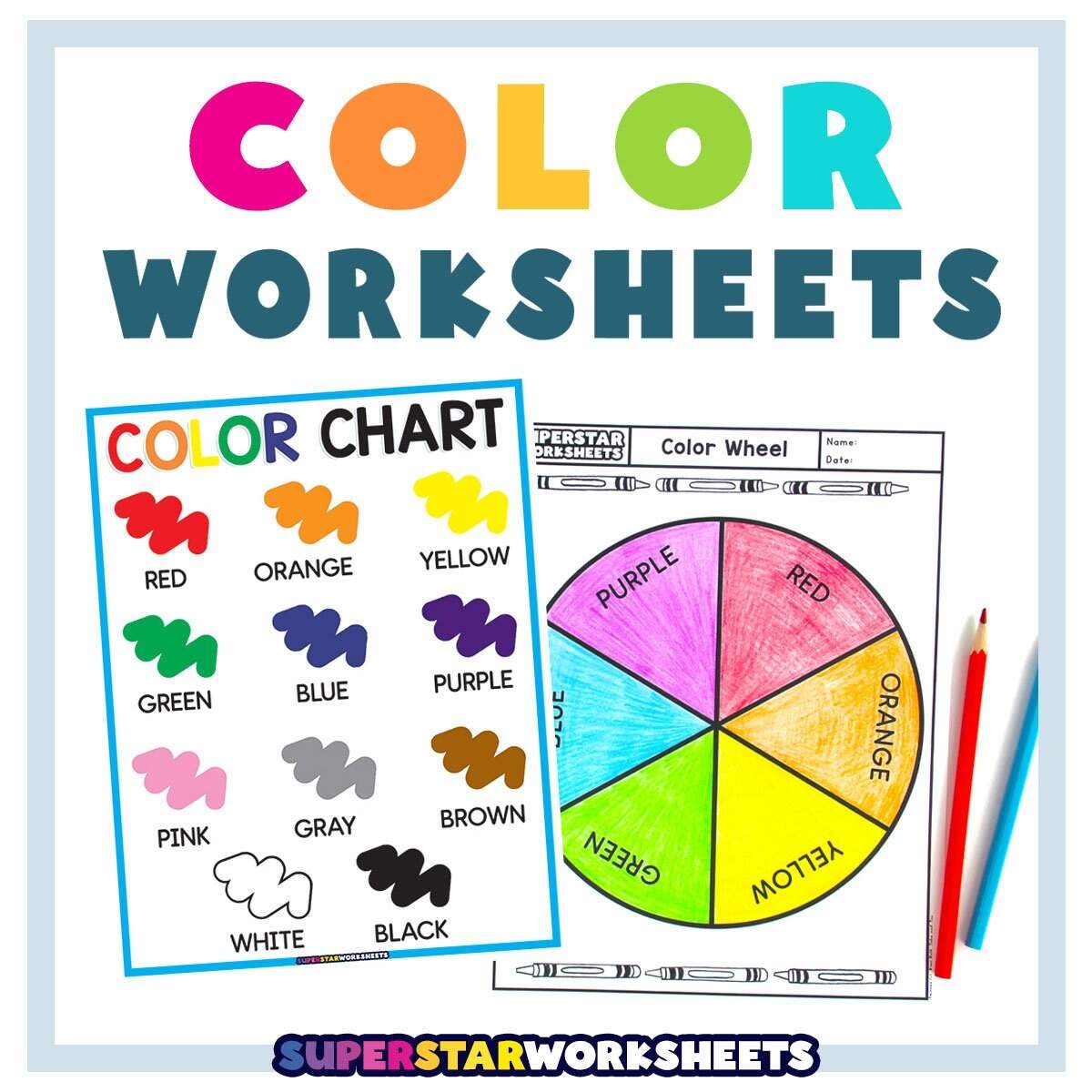 Color Worksheets Superstar Worksheets
