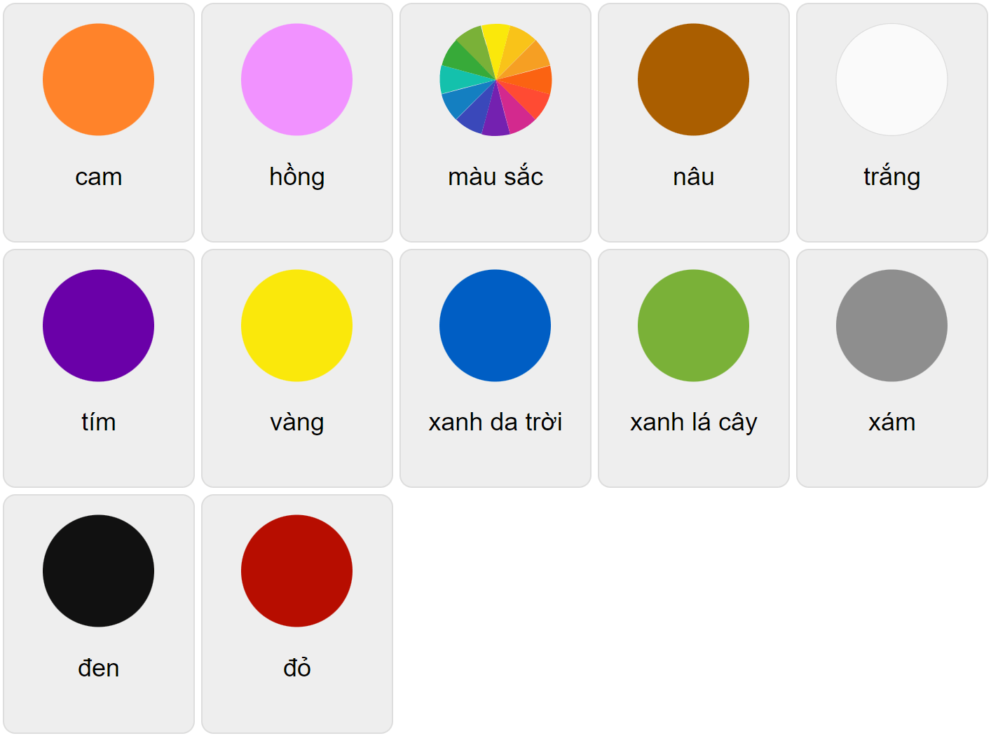 Colors In Vietnamese Vocabulary Game Ekvis Colors Vocabulary Free English Vocabulary Resources Flashcards Worksheets Coloring Pages Games And More For ESL Ezpzlearn