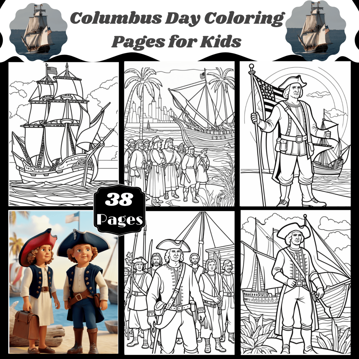 Columbus Day Coloring Pages For Kids Made By Teachers Columbus Day Coloring Pages For Kids Made By Teachers