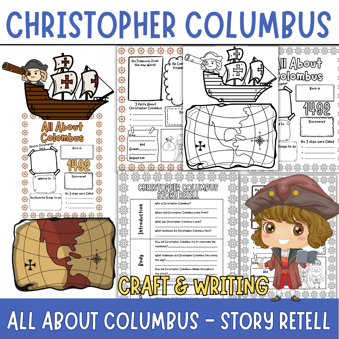 Columbus Day Craft And Writing All About Christopher Columbus Worksheet Made By Teachers Columbus Day Free Worksheet Squarehead Teachers Worksheets Library