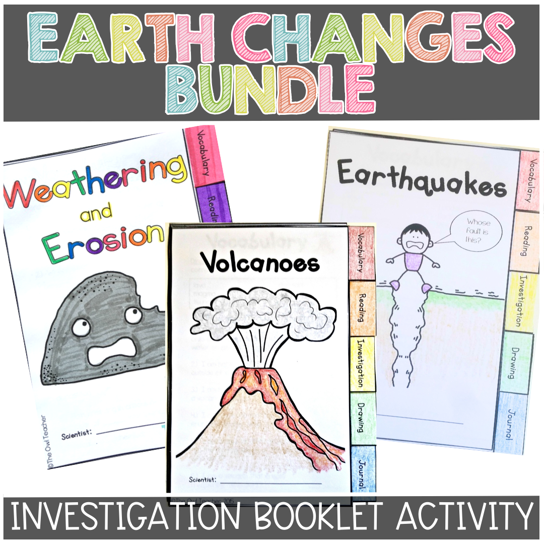 Constructive And Destructive Forces Investigation Booklet Activity BUNDLE Made By Teachers