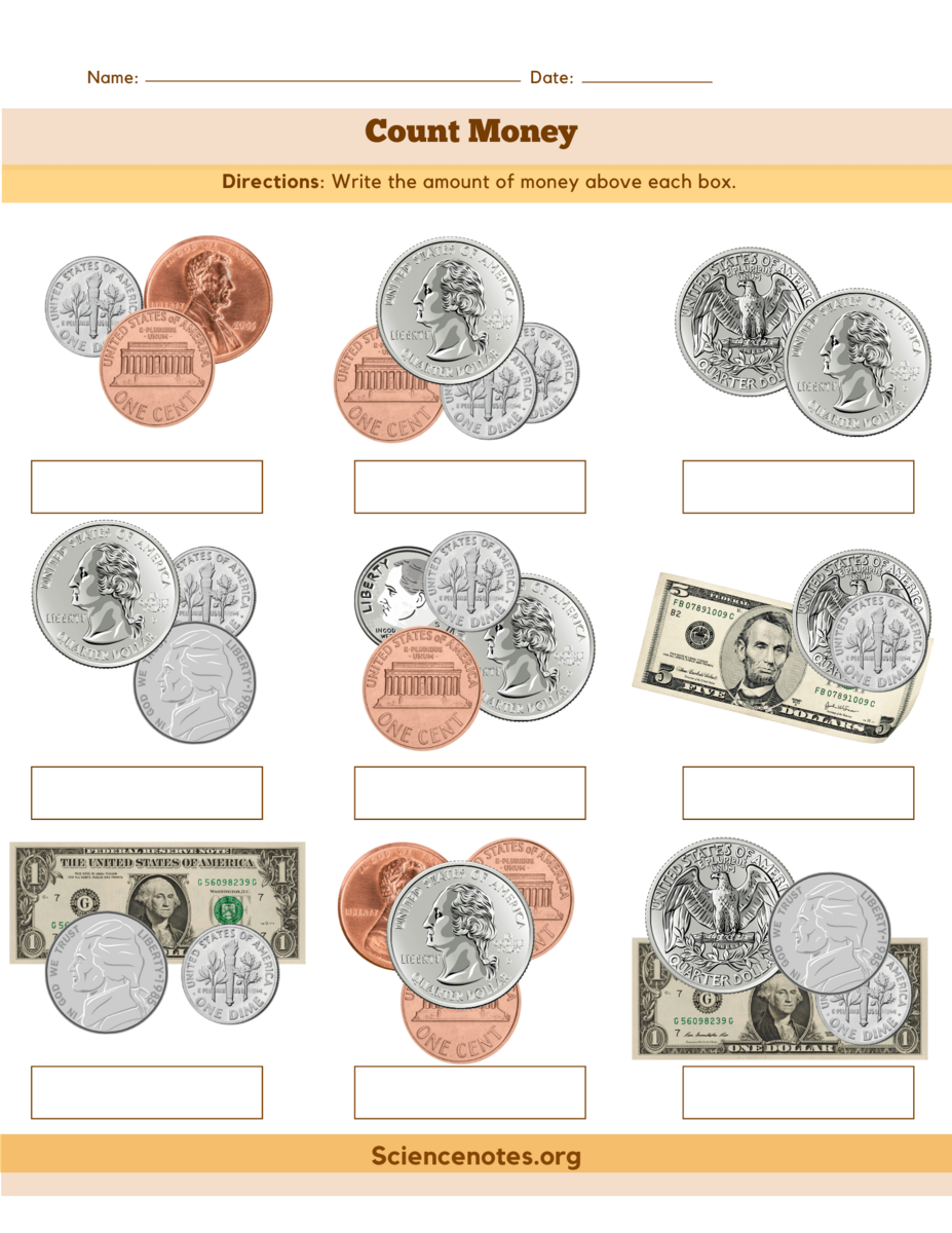 Counting Money Worksheets Counting Money Worksheets