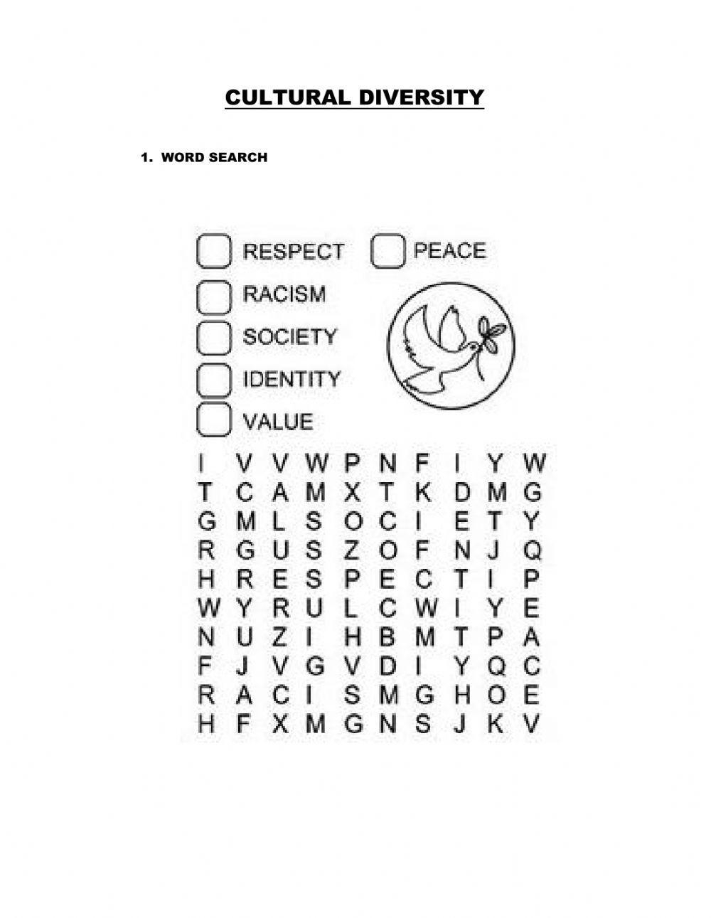 Cultural Diversity Worksheet Exploring Perspectives And Embracing Differences
