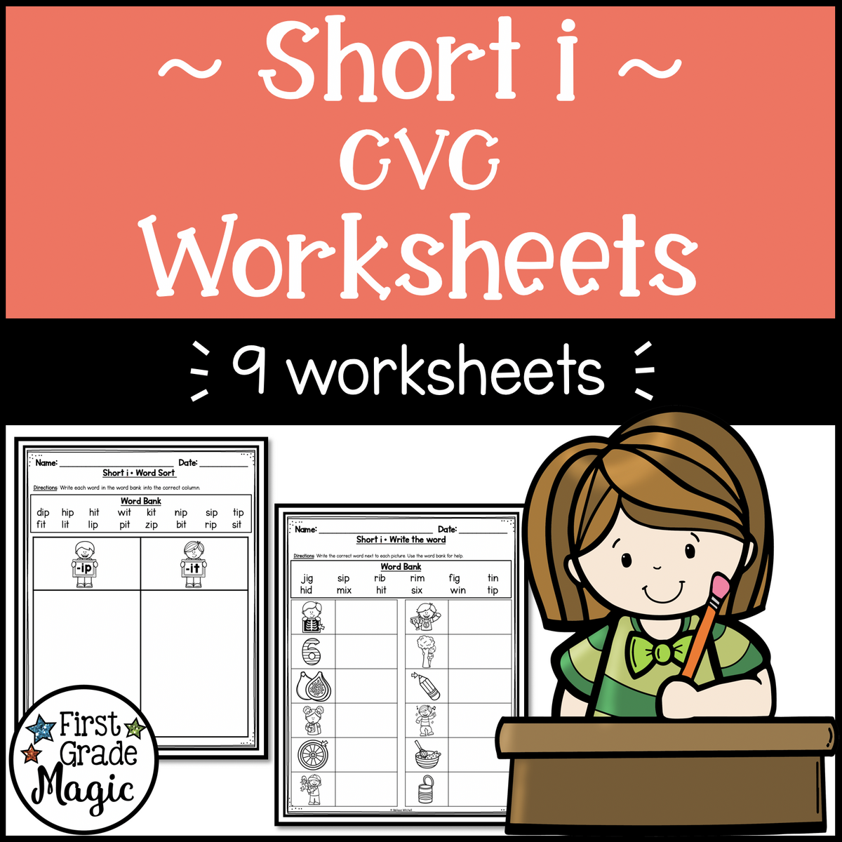 CVC Words Short I Phonics Worksheets Made By Teachers CVC Words Short I Phonics Worksheets Made By Teachers