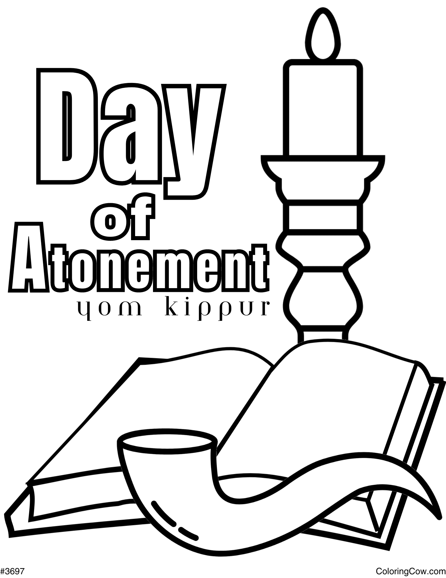 Day Of Atonement Coloring Page Day Of Atonement Coloring Page