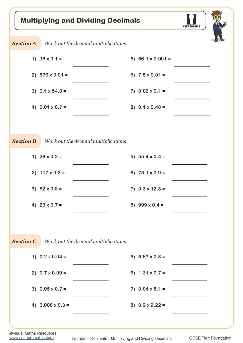 Decimals Worksheets Printable Adding Ordering Multiplying Decimals Worksheets PDF And Free Samples Downloads Cazoom Maths